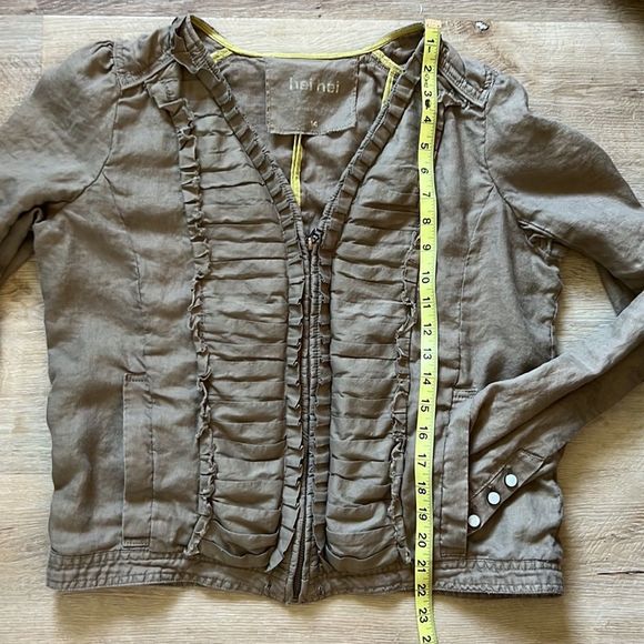 Linen Ruffle Jacket - Picture 10 of 11